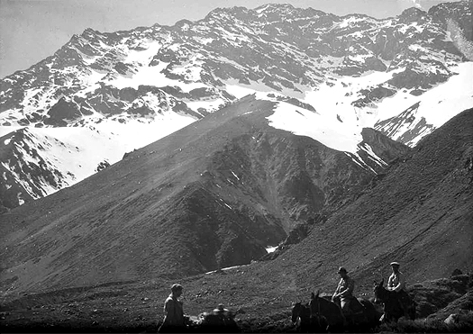 Albrecht Maas en la Loma Amarilla en 1929