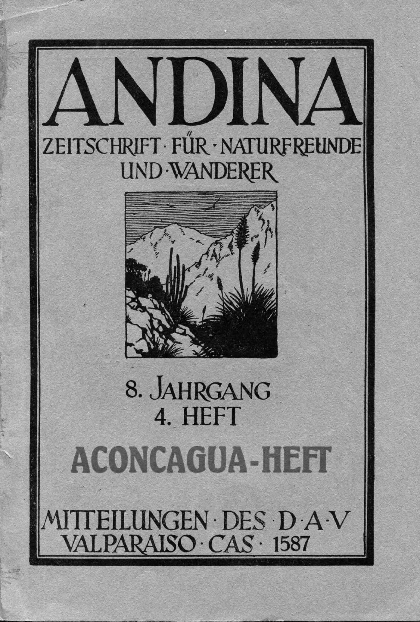 Revista Andina 1930 Heft 4 (Aconcagua Heft)