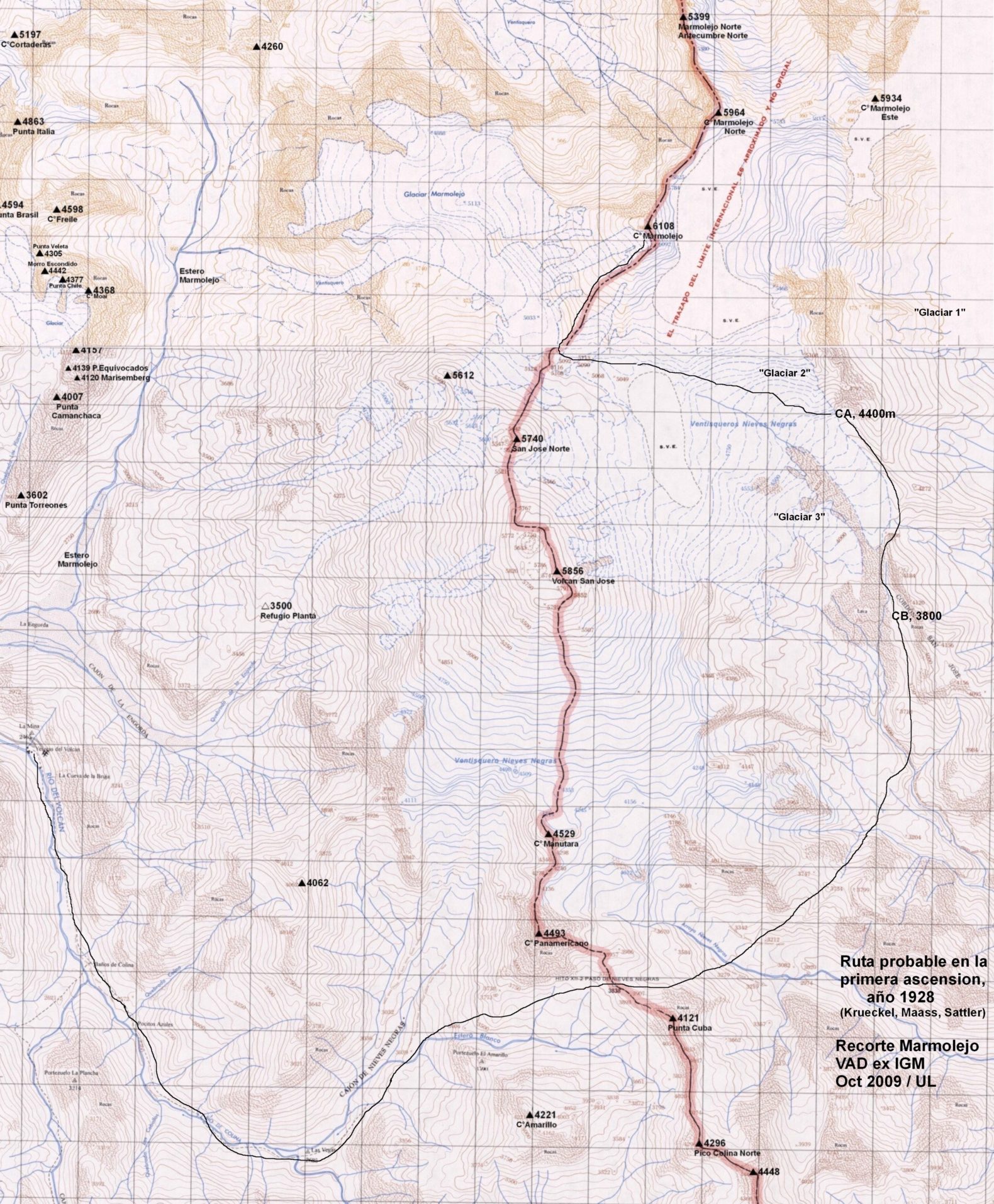 Primera Ascensión del Cerro Marmolejo (1928)