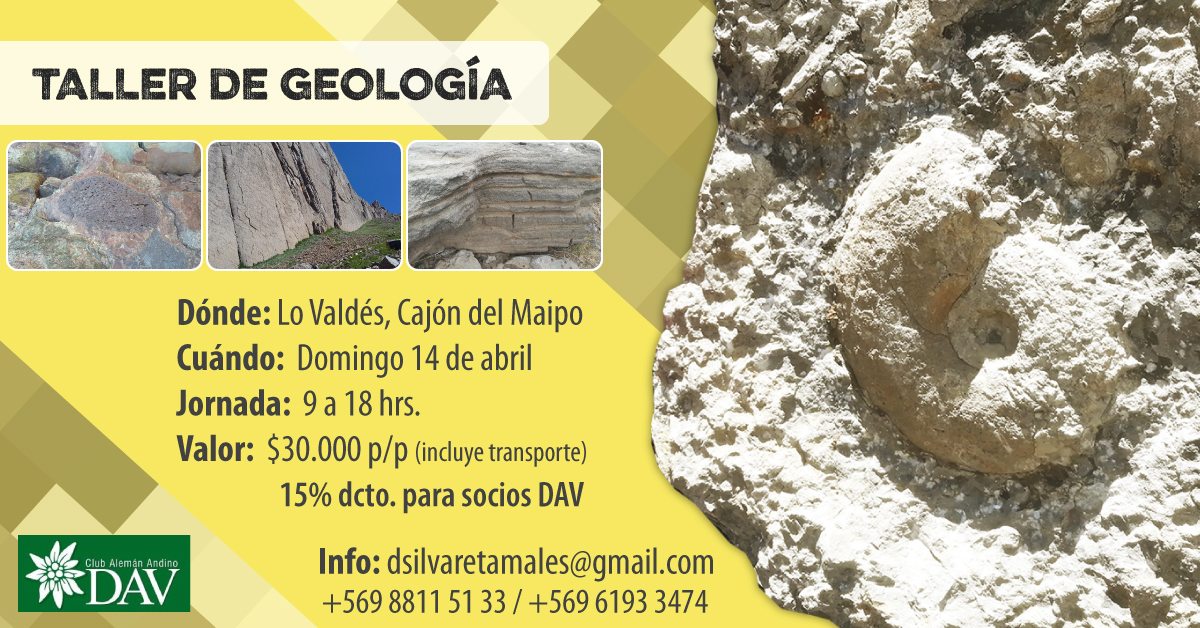 Taller de Geología domingo 14 de abril