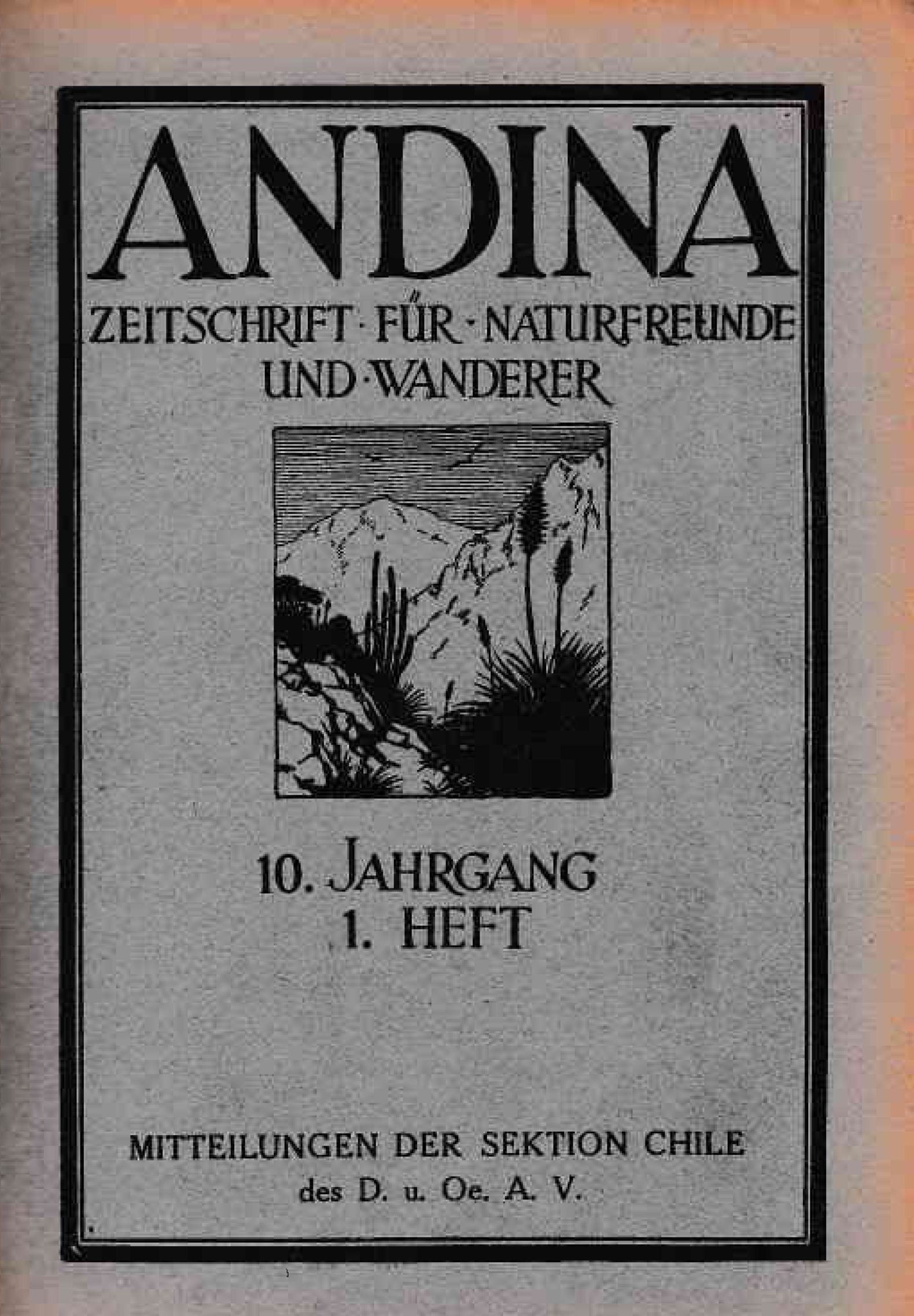 Revista Andina 1932 Heft 1