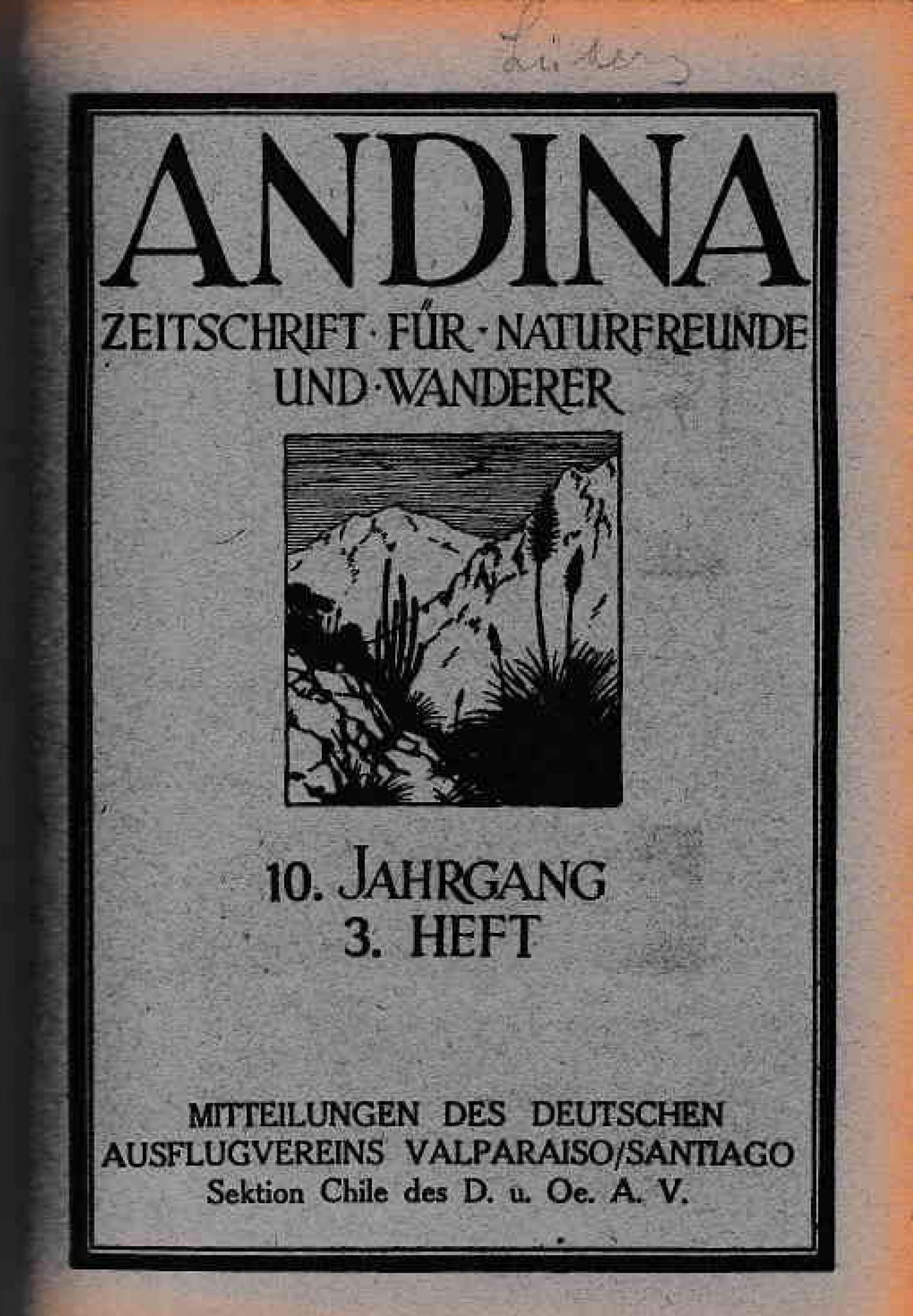 Revista Andina 1932 Heft 3