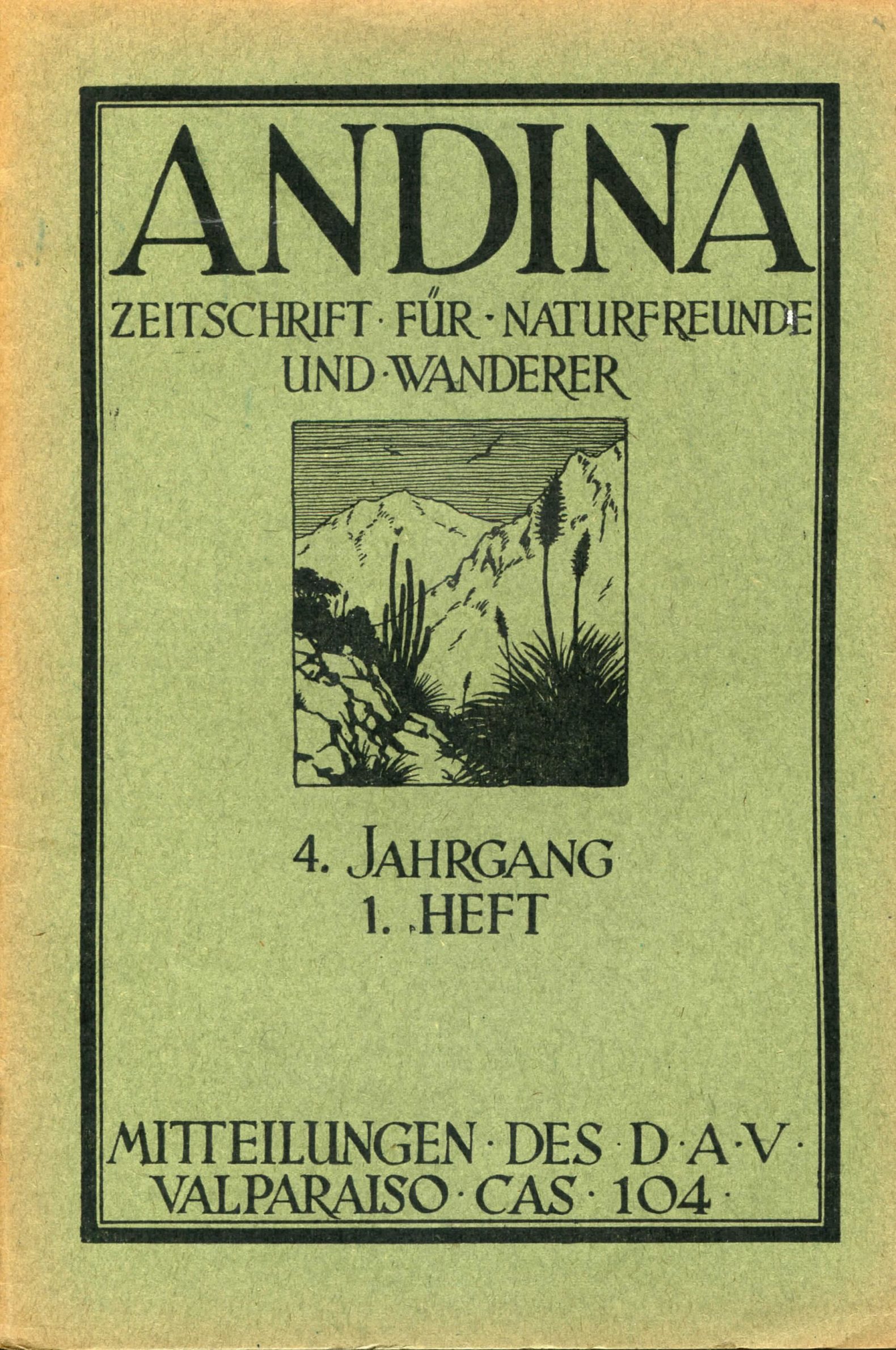 Revista Andina 1925 Heft 1